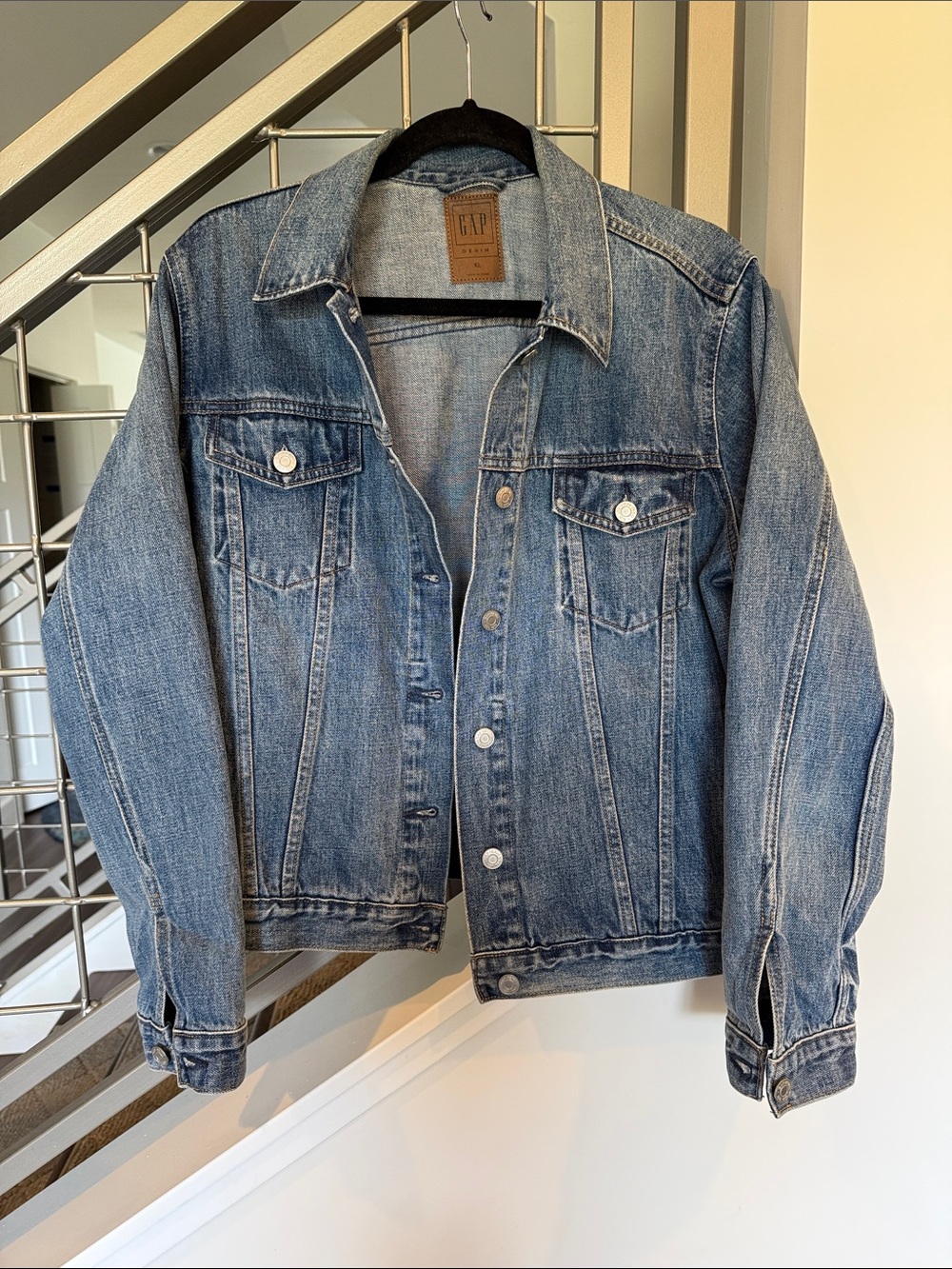 GAP women’s Washed Blue Denim Jacket